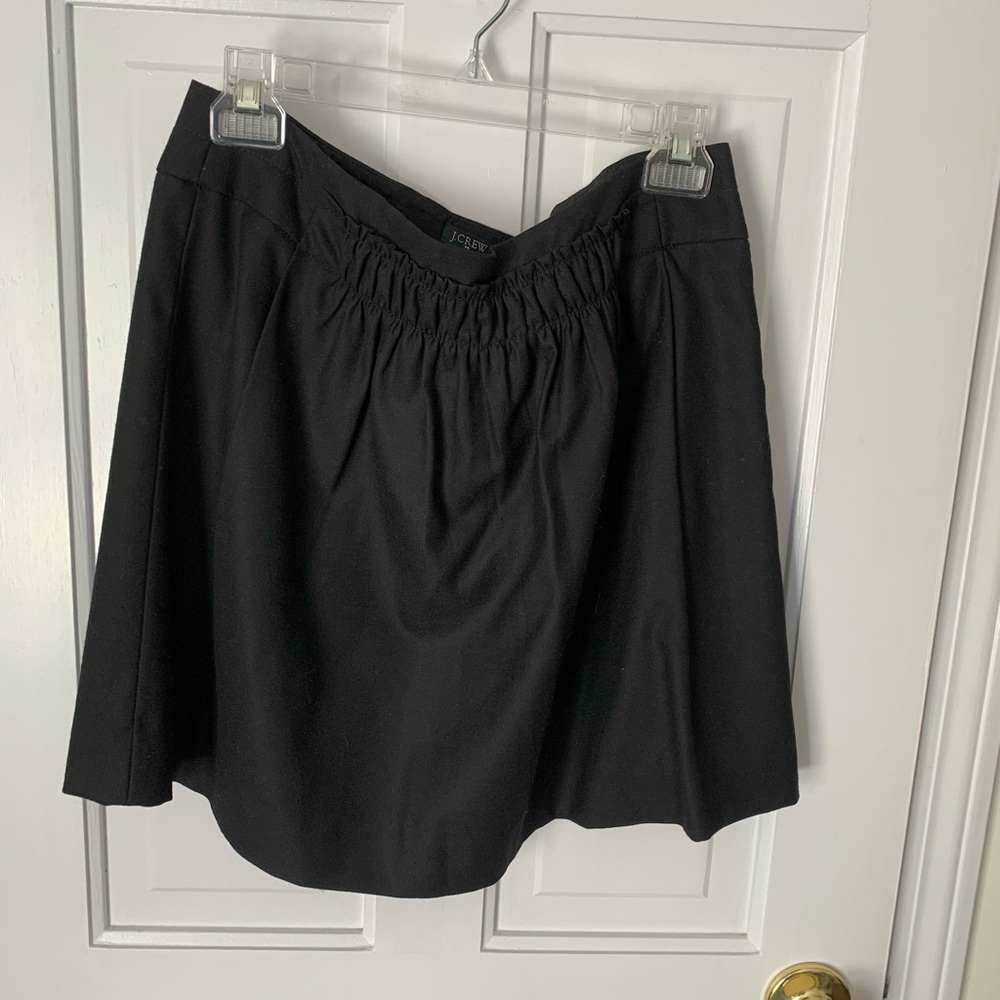 J. Crew Black Wool Skirt